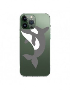 Coque iPhone 13 Pro Max Orque Orca Ocean Transparente -...