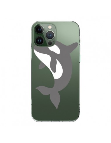 Coque iPhone 13 Pro Max Orque Orca Ocean Transparente - Petit Griffin