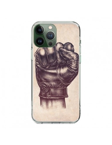 Cover iPhone 13 Pro Max Fight Poing Cuir Pugno Combattimento Pelle - Lassana