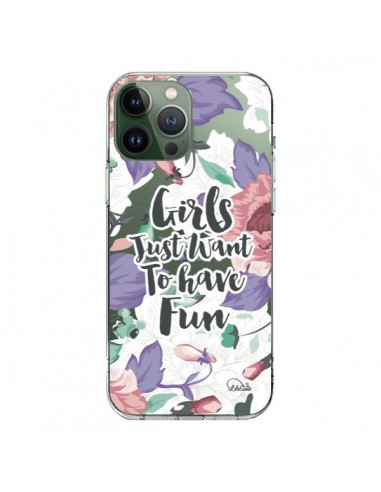 Cover iPhone 13 Pro Max Ragazza Divertente Trasparente - Lolo Santo