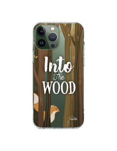 Coque iPhone 13 Pro Max Into The Wild Renard Bois Transparente - Lolo Santo