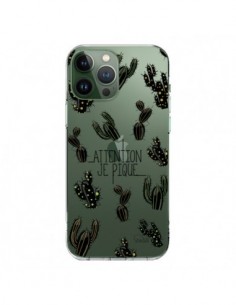 Coque iPhone 13 Pro Max Cactus Je Pique Transparente -...