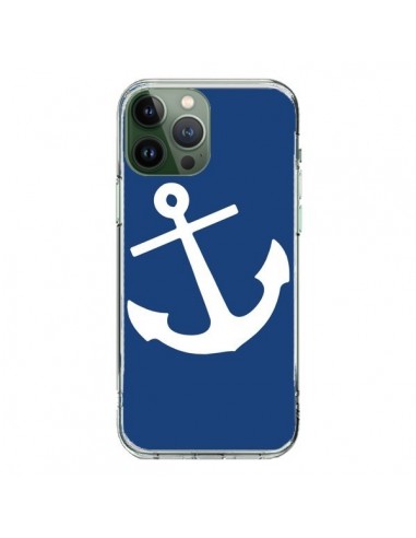Coque iPhone 13 Pro Max Ancre Navire Navy Blue Anchor - Mary Nesrala