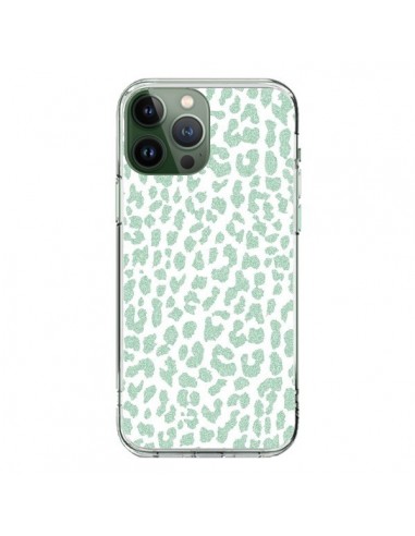 Coque iPhone 13 Pro Max Leopard Menthe Mint - Mary Nesrala
