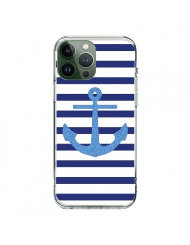 Coque iPhone 13 Pro Max Ancre Voile Marin Navy Blue - Mary Nesrala