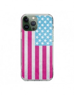 Cover iPhone 13 Pro Max Bandiera USA Vintage - Mary Nesrala