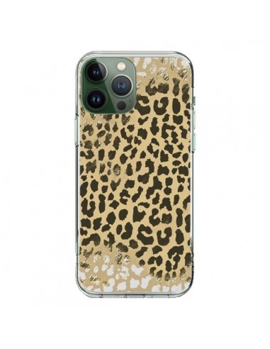 Coque iPhone 13 Pro Max Leopard Golden Or Doré - Mary Nesrala