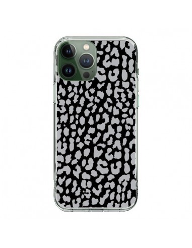 Coque iPhone 13 Pro Max Leopard Gris - Mary Nesrala