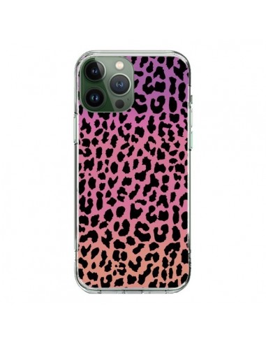 Coque iPhone 13 Pro Max Leopard Hot Rose Corail - Mary Nesrala