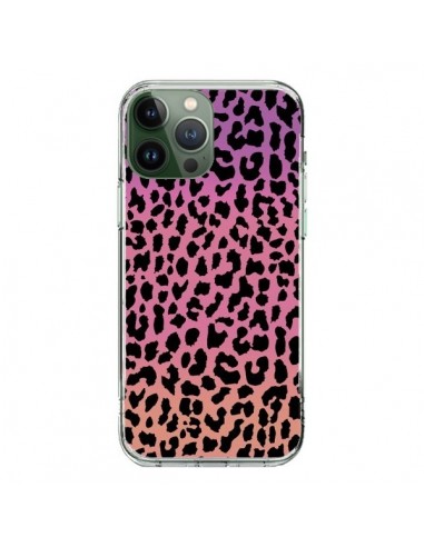 Cover iPhone 13 Pro Max Leopardo Hot Rosa Corallo - Mary Nesrala