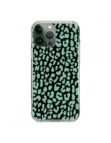 Coque iPhone 13 Pro Max Leopard Mint Vert - Mary Nesrala