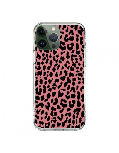 Coque iPhone 13 Pro Max Leopard Corail Neon - Mary Nesrala