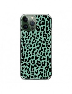 Coque iPhone 13 Pro Max Leopard Mint Vert Neon - Mary...