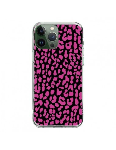 Coque iPhone 13 Pro Max Leopard Rose Pink - Mary Nesrala