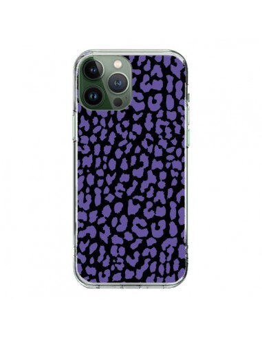 Coque iPhone 13 Pro Max Leopard Violet - Mary Nesrala