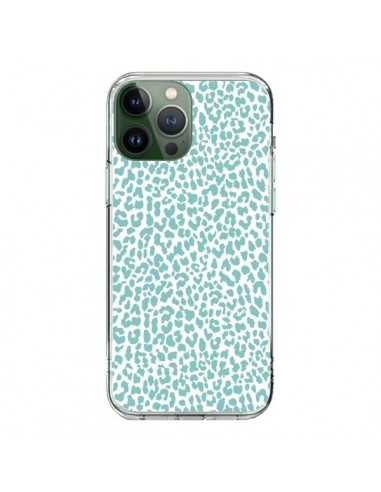 Cover iPhone 13 Pro Max Leopardo Turchese - Mary Nesrala