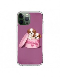 Coque iPhone 13 Pro Max Chien Dog Boite Noeud - Maryline...