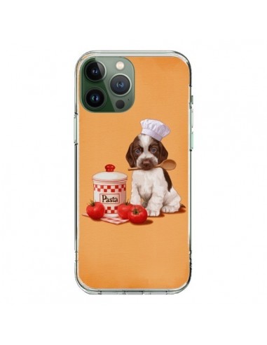 Coque iPhone 13 Pro Max Chien Dog Pates Pasta Cuisinier - Maryline Cazenave