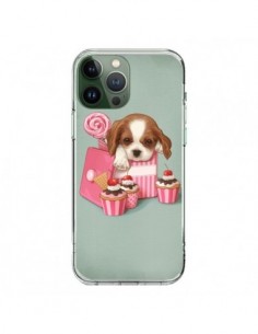 Coque iPhone 13 Pro Max Chien Dog Cupcake Gateau Boite -...