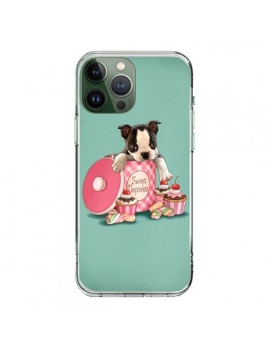 Coque iPhone 13 Pro Max Chien Dog Cupcakes Gateau Boite - Maryline Cazenave
