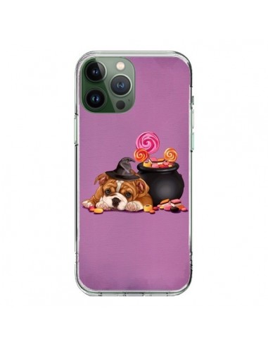 Coque iPhone 13 Pro Max Chien Dog Halloween Sorciere Chaudron Bonbon - Maryline Cazenave