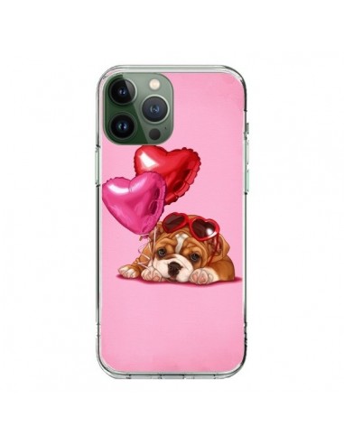 Coque iPhone 13 Pro Max Chien Dog Lunettes Coeur Ballon - Maryline Cazenave