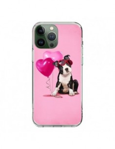 Cover iPhone 13 Pro Max Cane Palloncino Occhiali Cuore...