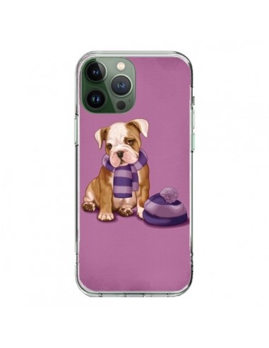 Coque iPhone 13 Pro Max Chien Dog Echarpe Bonnet Froid Hiver - Maryline Cazenave