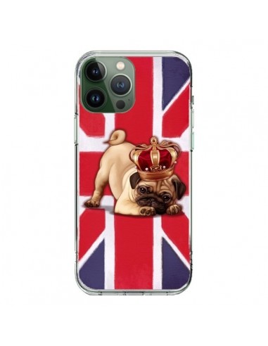 Cover iPhone 13 Pro Max Cane Inglese UK British Queen King Roi Reine - Maryline Cazenave