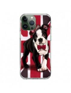 Cover iPhone 13 Pro Max Cane Inglese UK British Gentleman...