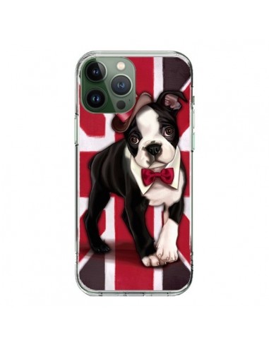 Coque iPhone 13 Pro Max Chien Dog Anglais UK British Gentleman - Maryline Cazenave