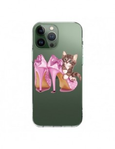 Cover iPhone 13 Pro Max Gattoon Gatto Kitten Scarpe Shoes...