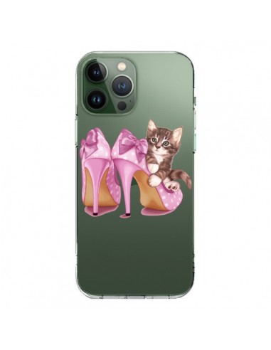 Coque iPhone 13 Pro Max Chaton Chat Kitten Chaussures Shoes Transparente - Maryline Cazenave
