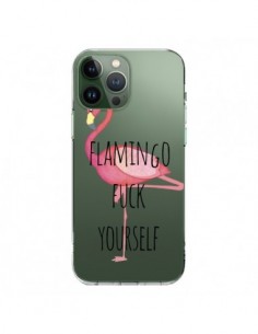 Cover iPhone 13 Pro Max  Fenicottero Flamingo Fuck...