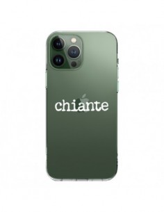 Coque iPhone 13 Pro Max Chiante Blanc Transparente -...