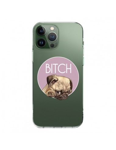 Coque iPhone 13 Pro Max Bulldog Bitch Transparente - Maryline Cazenave