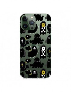 Cover iPhone 13 Pro Max Monsters Pattern Mostri...