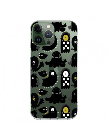 Coque iPhone 13 Pro Max Monsters Monstres Pattern Transparente - Maria Jose Da Luz