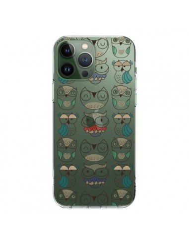 Coque iPhone 13 Pro Max Chouettes Owl Hibou Transparente - Maria Jose Da Luz