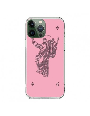 Coque iPhone 13 Pro Max God Pink Drake Chanteur Jeu Cartes - Mikadololo