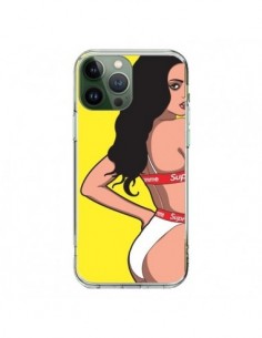iPhone 13 Pro Max Case Pop Art Girl Yellow - Mikadololo