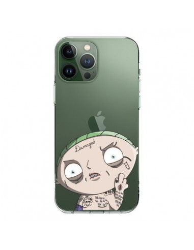 Cover iPhone 13 Pro Max Stewie Joker Suicide Squad Trasparente - Mikadololo