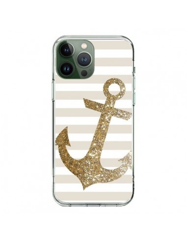 Cover iPhone 13 Pro Max Ancora Marina Oro - Monica Martinez