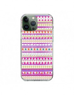 Cover iPhone 13 Pro Max Bandana Rosa Azteco - Monica...