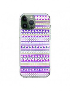iPhone 13 Pro Max Case Bandana Purple Aztec - Monica...