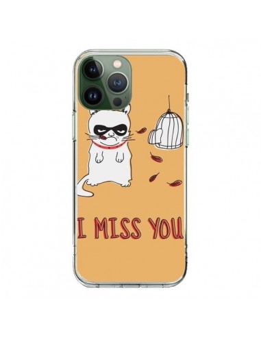 Coque iPhone 13 Pro Max Chat I Miss You - Maximilian San