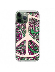 iPhone 13 Pro Max Case Peace and Love Aztec Vaniglia -...