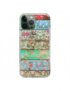 Coque iPhone 13 Pro Max Rococo Style Bois Fleur -...