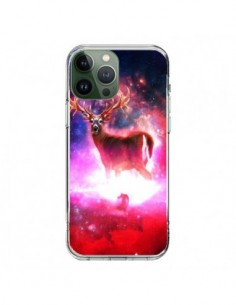 Coque iPhone 13 Pro Max Cosmic Deer Cerf Galaxy -...