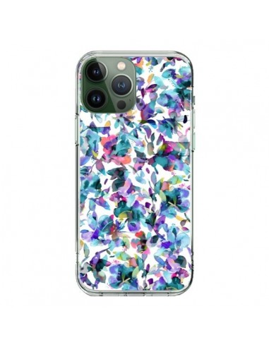 iPhone 13 Pro Max Case Aquatic Flowers Blue - Ninola Design